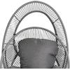 ΠΟΛΥΘΡΟΝΑ-ΦΩΛΙΑ RULER HM6506.01 ΓΚΡΙ ΜΕΤΑΛΛΟ-P.E.RATTAN-ΜΑΞΙΛΑΡΙΑ 90x85x154Υεκ