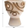 ΕΠΙΤΡΑΠΕΖΙΟ ΔΙΑΚΟΣΜΗΤΙΚΟ ΒΑΖΟ DEAN HM4678.02 ΤΕΡΑΚΟΤΑ ΣΕ ΚΡΕΜ--Φ25x28Υεκ.