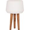 ΓΛΑΣΤΡΑ ΕΣΩΤ.ΧΩΡΟΥ QUAN HM4680.02L FIBER CEMENT ΛΕΥΚΟ--ΒΑΣΗ TEAK Φ38x62Υεκ