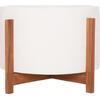 ΓΛΑΣΤΡΑ ΕΣΩΤ.ΧΩΡΟΥ HOFF HM4682.02L FIBER CEMENT ΛΕΥΚΟ-TEAK ΒΑΣΗ Φ50x35Υεκ