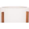 ΓΛΑΣΤΡΑ ΕΣΩΤ.ΧΩΡΟΥ HOFF HM4682.02L FIBER CEMENT ΛΕΥΚΟ-TEAK ΒΑΣΗ Φ50x35Υεκ