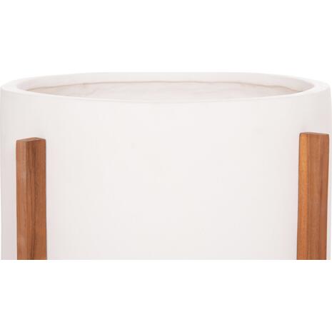 ΓΛΑΣΤΡΑ ΕΣΩΤ.ΧΩΡΟΥ HOFF HM4682.02L FIBER CEMENT ΛΕΥΚΟ-TEAK ΒΑΣΗ Φ50x35Υεκ