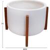 ΓΛΑΣΤΡΑ ΕΣΩΤ.ΧΩΡΟΥ HOFF HM4682.02L FIBER CEMENT ΛΕΥΚΟ-TEAK ΒΑΣΗ Φ50x35Υεκ