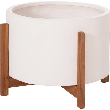 ΓΛΑΣΤΡΑ ΕΣΩΤ.ΧΩΡΟΥ HOFF HM4682.02L FIBER CEMENT ΛΕΥΚΟ-TEAK ΒΑΣΗ Φ50x35Υεκ