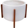 ΓΛΑΣΤΡΑ ΕΣΩΤ.ΧΩΡΟΥ HOFF HM4682.02L FIBER CEMENT ΛΕΥΚΟ-TEAK ΒΑΣΗ Φ50x35Υεκ