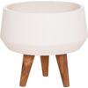 ΓΛΑΣΤΡΑ ΕΣΩΤ.ΧΩΡΟΥ QUAN HM4680.02S FIBER CEMENT ΛΕΥΚΟ--ΒΑΣΗ TEAK Φ37x36Υεκ