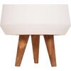 ΓΛΑΣΤΡΑ ΕΣΩΤ.ΧΩΡΟΥ QUAN HM4680.02S FIBER CEMENT ΛΕΥΚΟ--ΒΑΣΗ TEAK Φ37x36Υεκ