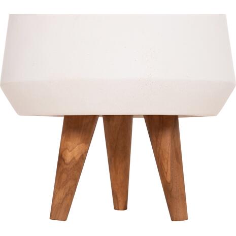ΓΛΑΣΤΡΑ ΕΣΩΤ.ΧΩΡΟΥ QUAN HM4680.02S FIBER CEMENT ΛΕΥΚΟ--ΒΑΣΗ TEAK Φ37x36Υεκ