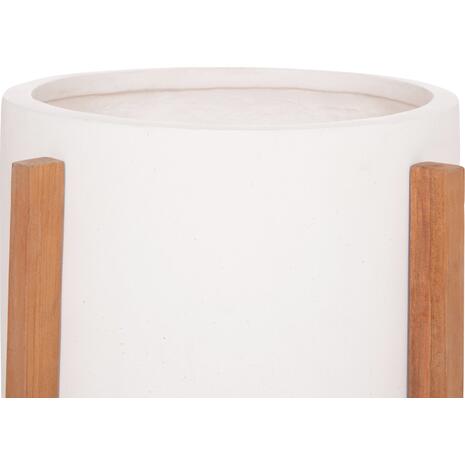 ΓΛΑΣΤΡΑ ΕΣΩΤ.ΧΩΡΟΥ HOFF HM4682.02M FIBER CEMENT ΛΕΥΚΟ-TEAK ΒΑΣΗ Φ40x39Υεκ