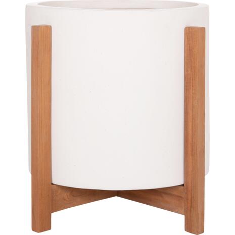 ΓΛΑΣΤΡΑ ΕΣΩΤ.ΧΩΡΟΥ HOFF HM4682.02M FIBER CEMENT ΛΕΥΚΟ-TEAK ΒΑΣΗ Φ40x39Υεκ