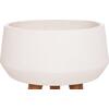 ΓΛΑΣΤΡΑ ΕΣΩΤ.ΧΩΡΟΥ QUAN HM4680.02S FIBER CEMENT ΛΕΥΚΟ--ΒΑΣΗ TEAK Φ37x36Υεκ