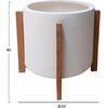 ΓΛΑΣΤΡΑ ΕΣΩΤ.ΧΩΡΟΥ HOFF HM4682.02M FIBER CEMENT ΛΕΥΚΟ-TEAK ΒΑΣΗ Φ40x39Υεκ