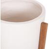 ΓΛΑΣΤΡΑ ΕΣΩΤ.ΧΩΡΟΥ HOFF HM4682.02M FIBER CEMENT ΛΕΥΚΟ-TEAK ΒΑΣΗ Φ40x39Υεκ
