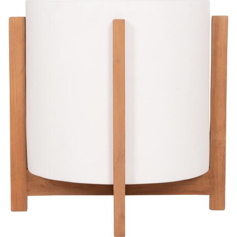 ΓΛΑΣΤΡΑ ΕΣΩΤ.ΧΩΡΟΥ HOFF HM4682.02M FIBER CEMENT ΛΕΥΚΟ-TEAK ΒΑΣΗ Φ40x39Υεκ