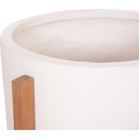 ΓΛΑΣΤΡΑ ΕΣΩΤ.ΧΩΡΟΥ HOFF HM4682.02M FIBER CEMENT ΛΕΥΚΟ-TEAK ΒΑΣΗ Φ40x39Υεκ