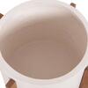 ΓΛΑΣΤΡΑ ΕΣΩΤ.ΧΩΡΟΥ HOFF HM4682.02M FIBER CEMENT ΛΕΥΚΟ-TEAK ΒΑΣΗ Φ40x39Υεκ
