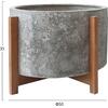 ΓΛΑΣΤΡΑ ΕΣΩΤ.ΧΩΡΟΥ HOFF HM4682.03L FIBER CEMENT ΓΚΡΙ-TEAK ΒΑΣΗ Φ50x35Υεκ