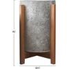 ΓΛΑΣΤΡΑ ΕΣΩΤ.ΧΩΡΟΥ HOFF HM4682.03S FIBER CEMENT ΓΚΡΙ-TEAK ΒΑΣΗ Φ33x42Υεκ