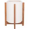 ΓΛΑΣΤΡΑ ΕΣΩΤ.ΧΩΡΟΥ HOFF HM4682.02S FIBER CEMENT ΛΕΥΚΟ-TEAK ΒΑΣΗ Φ33x42Υεκ
