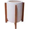 ΓΛΑΣΤΡΑ ΕΣΩΤ.ΧΩΡΟΥ HOFF HM4682.02S FIBER CEMENT ΛΕΥΚΟ-TEAK ΒΑΣΗ Φ33x42Υεκ
