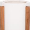 ΓΛΑΣΤΡΑ ΕΣΩΤ.ΧΩΡΟΥ HOFF HM4682.02S FIBER CEMENT ΛΕΥΚΟ-TEAK ΒΑΣΗ Φ33x42Υεκ