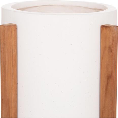 ΓΛΑΣΤΡΑ ΕΣΩΤ.ΧΩΡΟΥ HOFF HM4682.02S FIBER CEMENT ΛΕΥΚΟ-TEAK ΒΑΣΗ Φ33x42Υεκ