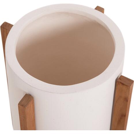ΓΛΑΣΤΡΑ ΕΣΩΤ.ΧΩΡΟΥ HOFF HM4682.02S FIBER CEMENT ΛΕΥΚΟ-TEAK ΒΑΣΗ Φ33x42Υεκ