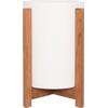 ΓΛΑΣΤΡΑ ΕΣΩΤ.ΧΩΡΟΥ HOFF HM4682.02S FIBER CEMENT ΛΕΥΚΟ-TEAK ΒΑΣΗ Φ33x42Υεκ