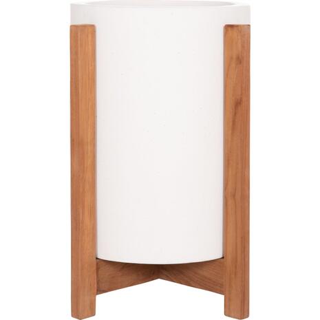 ΓΛΑΣΤΡΑ ΕΣΩΤ.ΧΩΡΟΥ HOFF HM4682.02S FIBER CEMENT ΛΕΥΚΟ-TEAK ΒΑΣΗ Φ33x42Υεκ