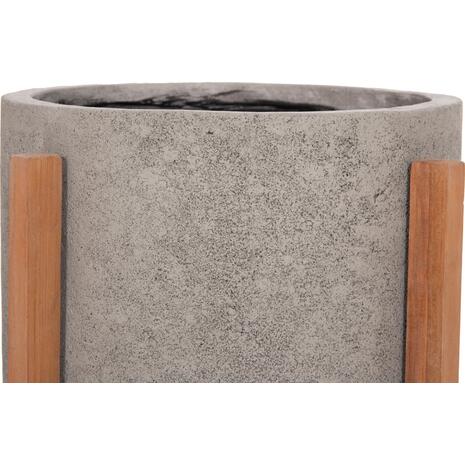 ΓΛΑΣΤΡΑ/ΚΑΣΠΟ ΕΣΩΤ.ΧΩΡΟΥ HOFF HM4682.03M FIBER CEMENT ΓΚΡΙ-TEAK ΒΑΣΗ Φ40x39Υεκ