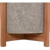 ΓΛΑΣΤΡΑ/ΚΑΣΠΟ ΕΣΩΤ.ΧΩΡΟΥ HOFF HM4682.03M FIBER CEMENT ΓΚΡΙ-TEAK ΒΑΣΗ Φ40x39Υεκ