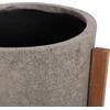 ΓΛΑΣΤΡΑ/ΚΑΣΠΟ ΕΣΩΤ.ΧΩΡΟΥ HOFF HM4682.03M FIBER CEMENT ΓΚΡΙ-TEAK ΒΑΣΗ Φ40x39Υεκ
