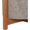 ΓΛΑΣΤΡΑ/ΚΑΣΠΟ ΕΣΩΤ.ΧΩΡΟΥ HOFF HM4682.03M FIBER CEMENT ΓΚΡΙ-TEAK ΒΑΣΗ Φ40x39Υεκ