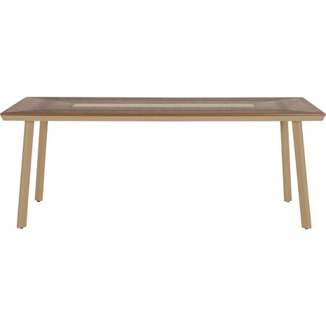 ΤΡΑΠΕΖΙ ΑΛΟΥΜΙΝΙΟΥ TABER HM5131.04 ΚΑΠΟΥΤΣΙΝΟ ΜΕ POLYWOOD TOP 200x100x75Υεκ
