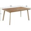ΤΡΑΠΕΖΙ ΑΛΟΥΜΙΝΙΟΥ ΜΕ POLYWOOD TABER HM5132.04 ΚΑΠΟΥΤΣΙΝΟ 160x92x72Υεκ