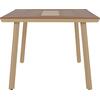 ΤΡΑΠΕΖΙ ΑΛΟΥΜΙΝΙΟΥ TABER HM5131.04 ΚΑΠΟΥΤΣΙΝΟ ΜΕ POLYWOOD TOP 200x100x75Υεκ