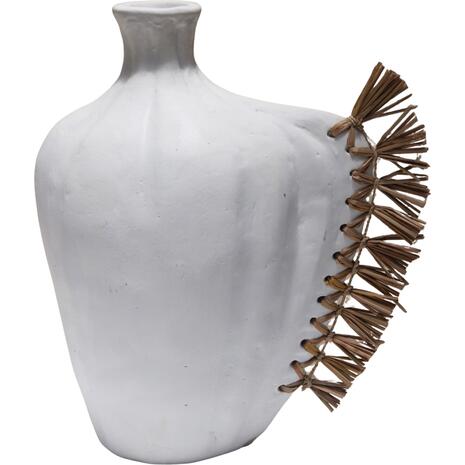 ΕΠΙΤΡΑΠΕΖΙΟ ΔΙΑΚΟΣΜΗΤΙΚΟ JEBB HM4689.02 ΛΕΥΚΗ ΤΕΡΑΚΟΤΑ & GRASS--32x15x33Υεκ.