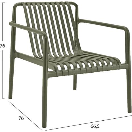 ΠΟΛΥΘΡΟΝΑ LOUNGE ΕΞΩΤ.ΧΩΡΟΥ MALEN HM6626.05 OLIVE GREEN ΠΟΛΥΠΡΟΠΥΛΕΝΙΟ 67x75x75Υεκ