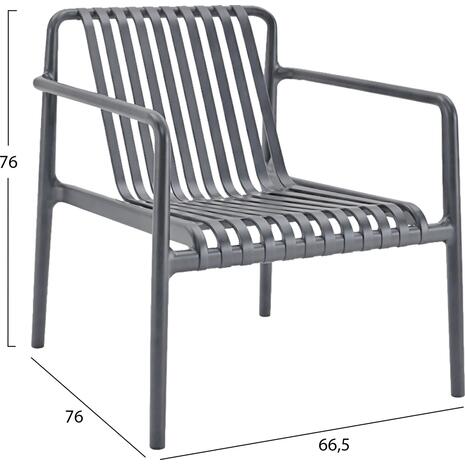 ΠΟΛΥΘΡΟΝΑ LOUNGE ΕΞΩΤ.ΧΩΡΟΥ MALEN HM6626.03 ΓΚΡΙ ΠΟΛΥΠΡΟΠΥΛΕΝΙΟ 67x75x75Υεκ