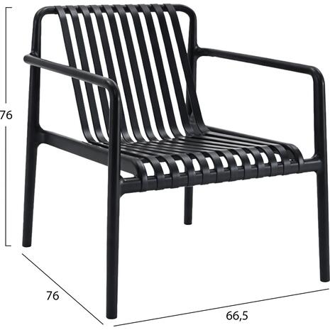 ΠΟΛΥΘΡΟΝΑ LOUNGE ΕΞΩΤ.ΧΩΡΟΥ MALEN HM6626.02 ΜΑΥΡΟ ΠΟΛΥΠΡΟΠΥΛΕΝΙΟ 67x75x75Υεκ