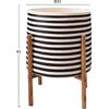 ΓΛΑΣΤΡΑ ΕΣΩΤ.ΧΩΡΟΥ RENTIL HM4683S FIBER CEMENT ΛΕΥΚΟ/ΜΑΥΡΟ--ΒΑΣΗ TEAK Φ23x60Υεκ