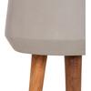 ΓΛΑΣΤΡΑ ΕΣΩΤ.ΧΩΡΟΥ QUAN HM4680.03L FIBER CEMENT ΓΚΡΙ--ΒΑΣΗ TEAK Φ38x62Υεκ