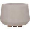 ΓΛΑΣΤΡΑ ΕΣΩΤ.ΧΩΡΟΥ QUAN HM4680.03L FIBER CEMENT ΓΚΡΙ--ΒΑΣΗ TEAK Φ38x62Υεκ