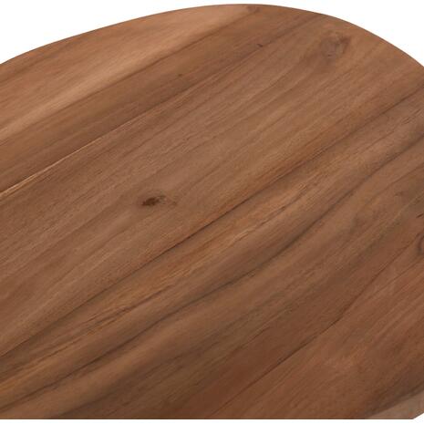 ΒΟΗΘΗΤΙΚΟ ΤΡΑΠΕΖΙ AIDA HM4692.02 FIBER CEMENT ΛΕΥΚΟ--ΞΥΛΟ TEAK TOP 47x60x59Υεκ