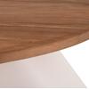 ΒΟΗΘΗΤΙΚΟ ΤΡΑΠΕΖΙ AIDA HM4692.02 FIBER CEMENT ΛΕΥΚΟ--ΞΥΛΟ TEAK TOP 47x60x59Υεκ
