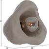 ΕΠΙΤΟΙΧΙΟ ΦΩΤΙΣΤΙΚΟ LUXON HM4701.03S FIBER CEMENT ΣΕ ΓΚΡΙ 28x15x25Υεκ.