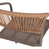 ΠΟΛΥΘΡΟΝΑ HOMAN HM6430.04 ΣΑΜΠΑΝΙ ΜΕΤΑΛΛΟ & TEXTILENE--ΜΠΕΖ P.E.RATTAN 53x58x75Υεκ