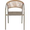ΠΟΛΥΘΡΟΝΑ HOMAN HM6430.04 ΣΑΜΠΑΝΙ ΜΕΤΑΛΛΟ & TEXTILENE--ΜΠΕΖ P.E.RATTAN 53x58x75Υεκ