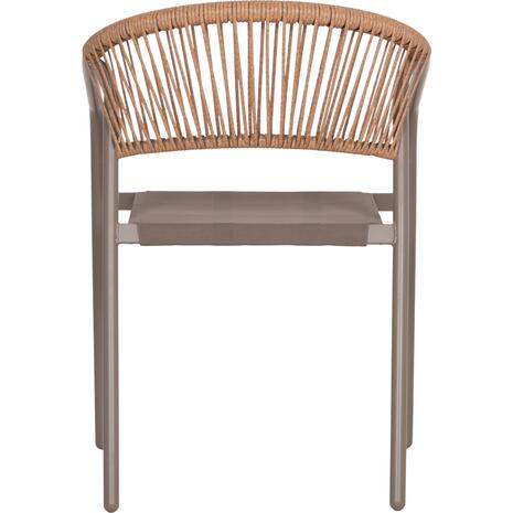 ΠΟΛΥΘΡΟΝΑ HOMAN HM6430.04 ΣΑΜΠΑΝΙ ΜΕΤΑΛΛΟ & TEXTILENE--ΜΠΕΖ P.E.RATTAN 53x58x75Υεκ