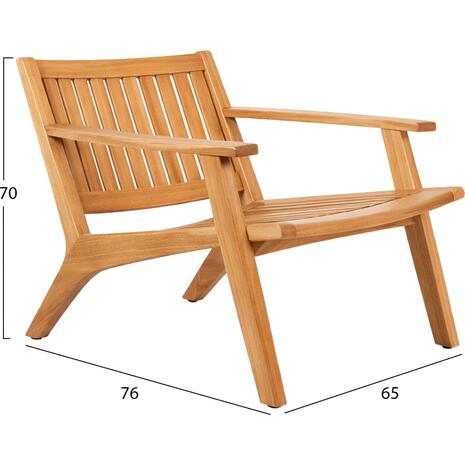 ΠΟΛΥΘΡΟΝΑ LOUNGE ARANIA HM6617 ΞΥΛΟ TEAK ΣΕ ΦΥΣΙΚΟ 59x65x69Υεκ.